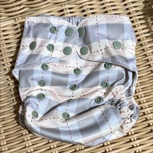 Little One Reusables Plaid Kids One Size Diaper Cover